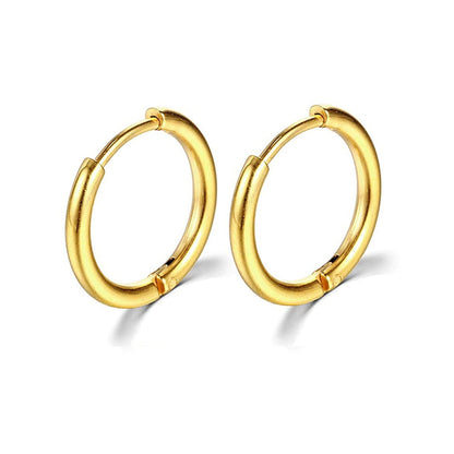 2026 New Simple Stainless Steel Small Hoop Earrings for Women Men Cartilage Ear Piercing Jewelry Pendientes Hombre Mujer