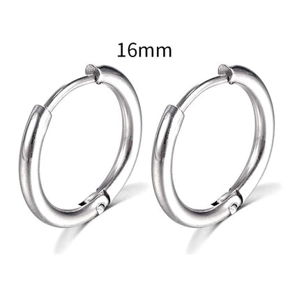 2026 New Simple Stainless Steel Small Hoop Earrings for Women Men Cartilage Ear Piercing Jewelry Pendientes Hombre Mujer