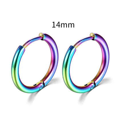2026 New Simple Stainless Steel Small Hoop Earrings for Women Men Cartilage Ear Piercing Jewelry Pendientes Hombre Mujer