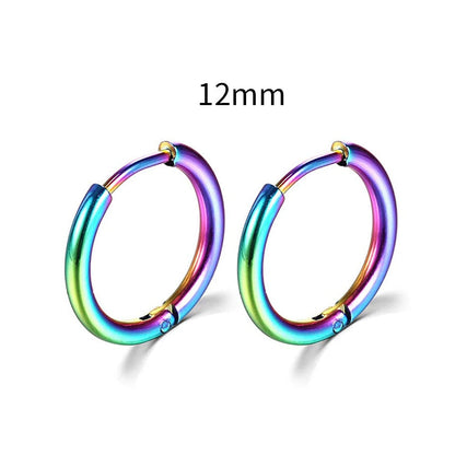 2026 New Simple Stainless Steel Small Hoop Earrings for Women Men Cartilage Ear Piercing Jewelry Pendientes Hombre Mujer