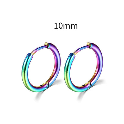 2026 New Simple Stainless Steel Small Hoop Earrings for Women Men Cartilage Ear Piercing Jewelry Pendientes Hombre Mujer