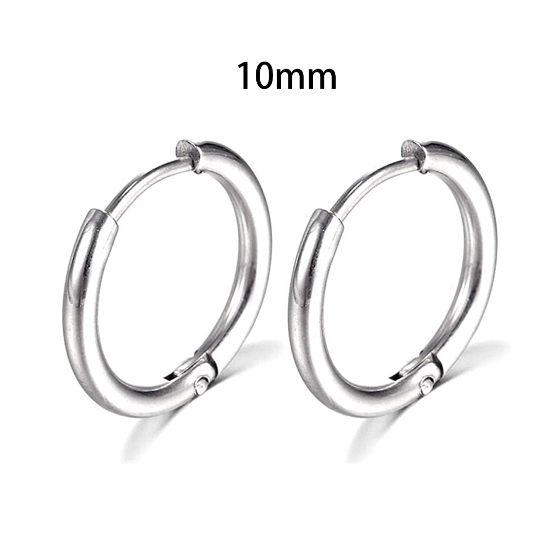 2026 New Simple Stainless Steel Small Hoop Earrings for Women Men Cartilage Ear Piercing Jewelry Pendientes Hombre Mujer