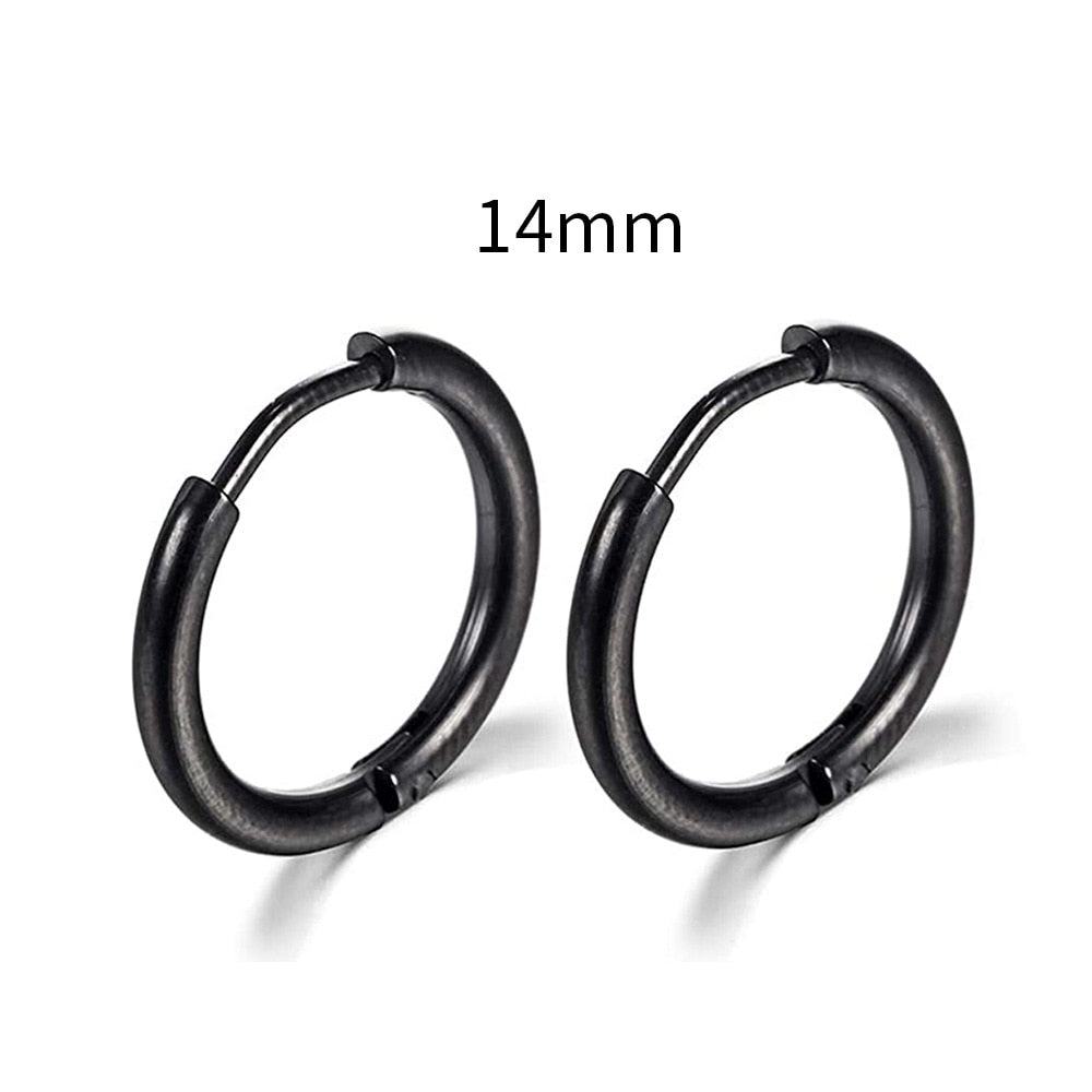 2026 New Simple Stainless Steel Small Hoop Earrings for Women Men Cartilage Ear Piercing Jewelry Pendientes Hombre Mujer