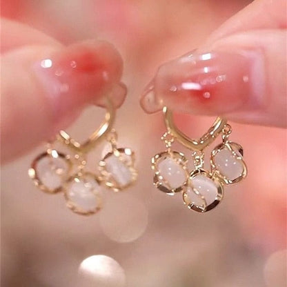 2026 Korean New Simple Temperament Circle Pearl Earrings Fashion Small Versatile Earrings  Jewelry