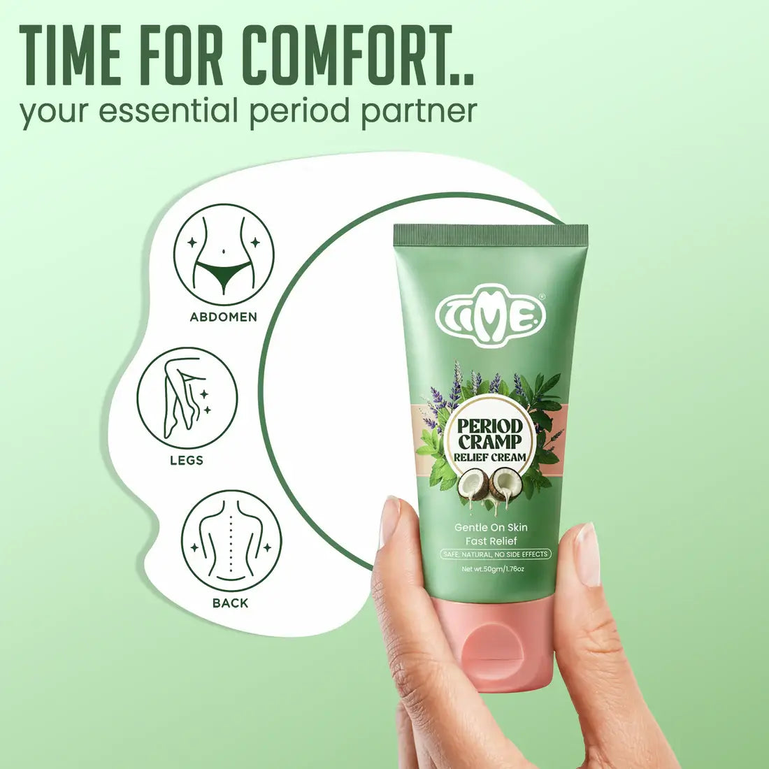 Period Pain Relief Cream for Menstrual Cramps – Natural Ayurvedic Formula