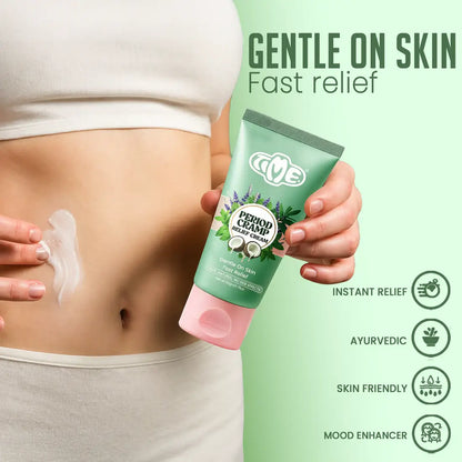 Period Pain Relief Cream for Menstrual Cramps – Natural Ayurvedic Formula